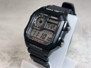 海外出張の相棒、チプカシワールドタイム「AE-1200WH-1A」はレトロフューチャーな雰囲気で良き！